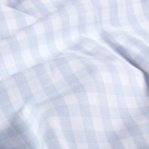 Algodón cuadros grandes · azul bebé
