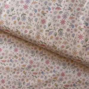 Algodón estampado · flores silvestres