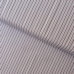 Algodón estampado · rayas azul grisáceo · detalle 2