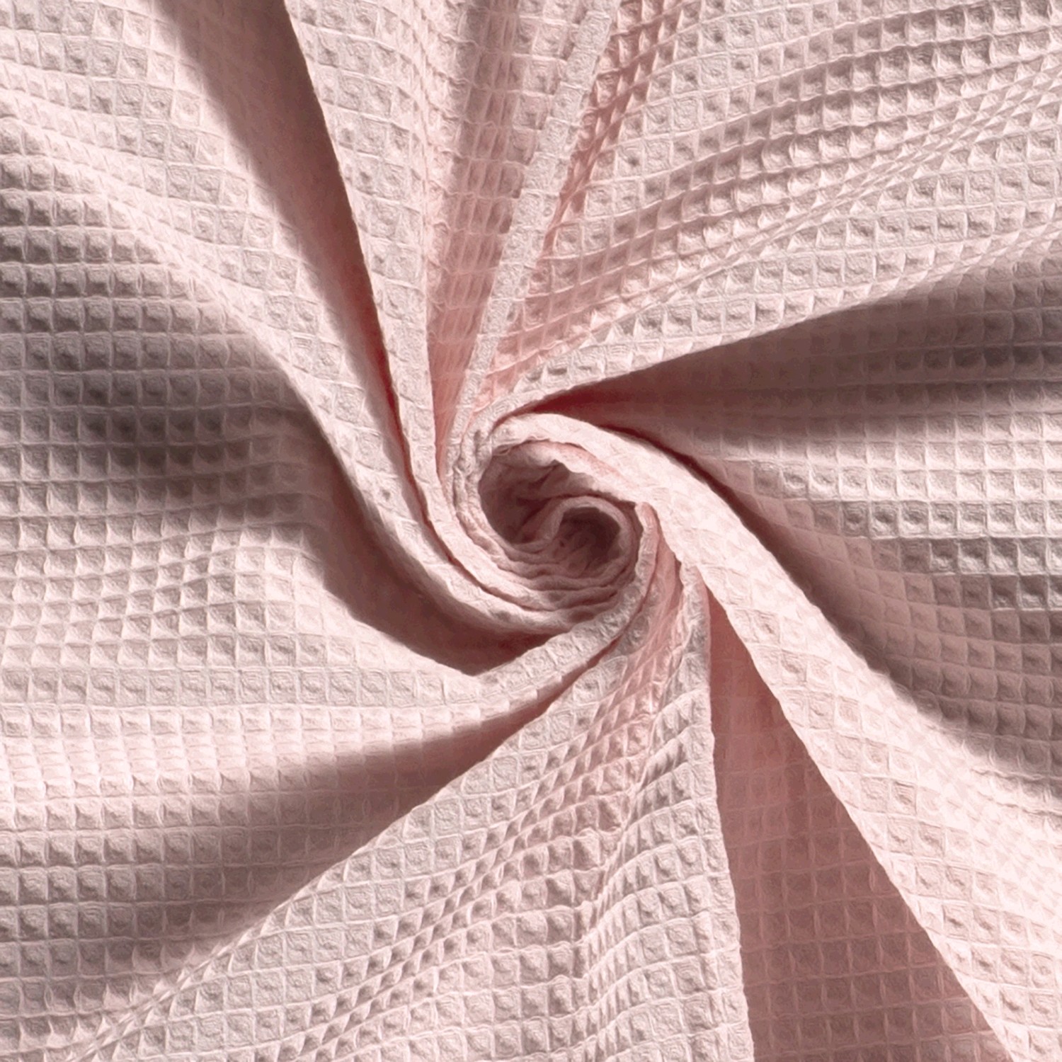 Algodón waffle · rosa claro