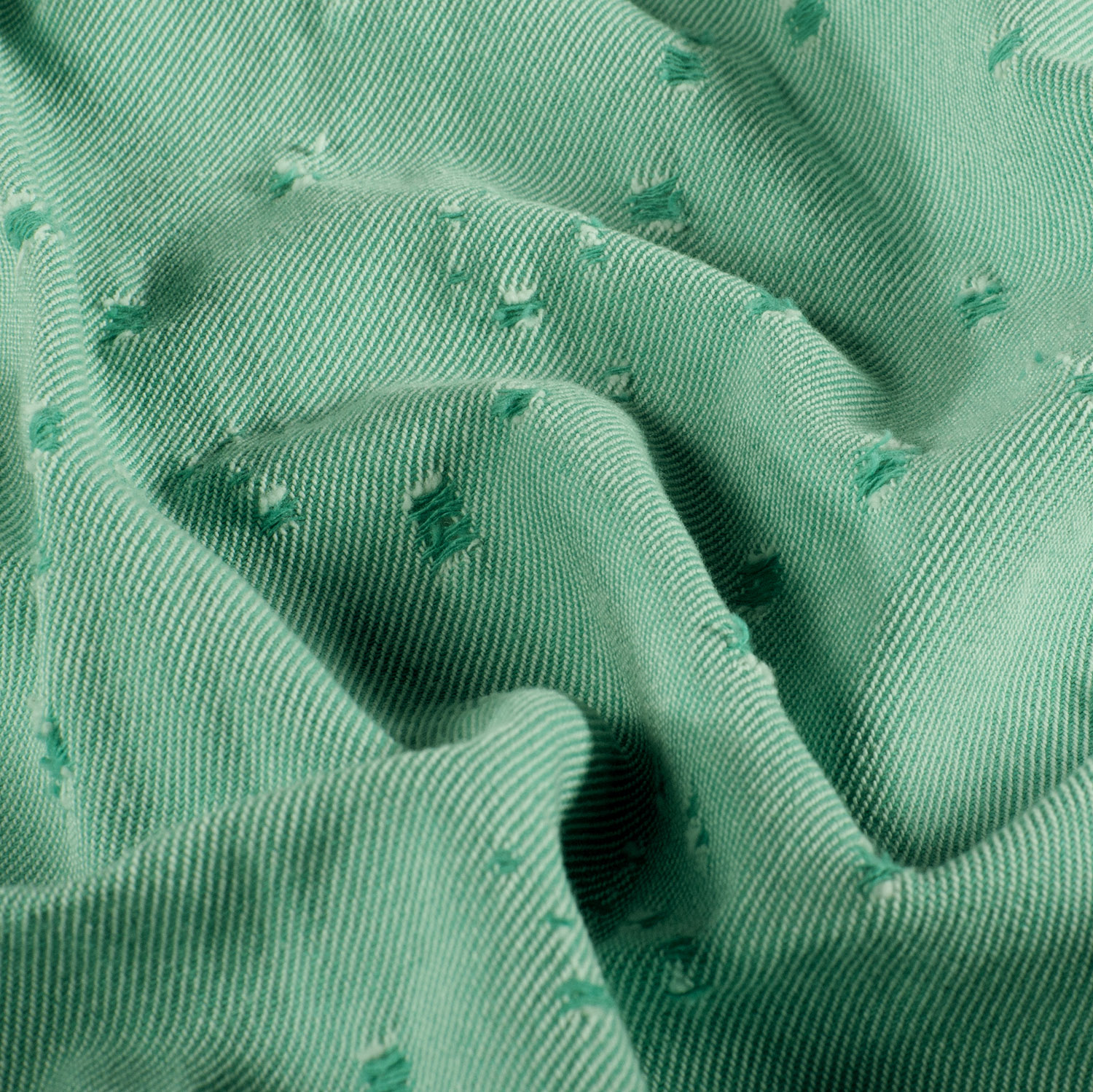 Denim algodón/poliéster teñido · verde