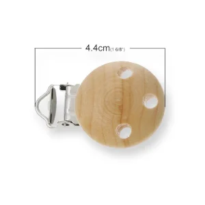 Pinza redonda de madera