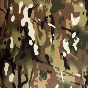 Algodón estampado de camuflaje