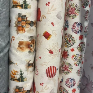 Popelín dulce Navidad aros